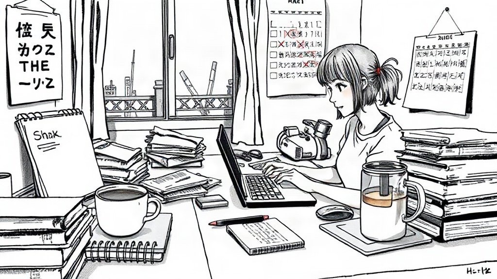 転職AI活用で書類・面接・企業研究はどこまで効率化できるのかのイラスト