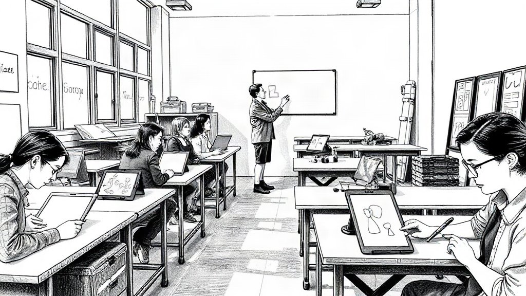 AIクリエイター失業を避けるために、あなたの作業は今日から何を変えるかのイラスト