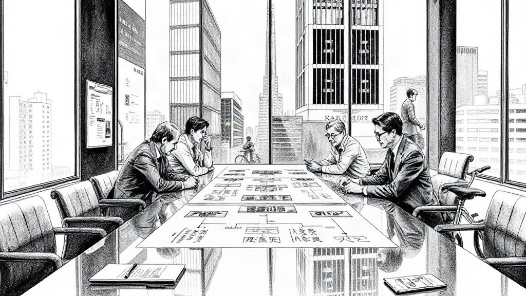 日本の雇用慣行に当てはめると、AI事務の話はどこでずれるのかのイラスト