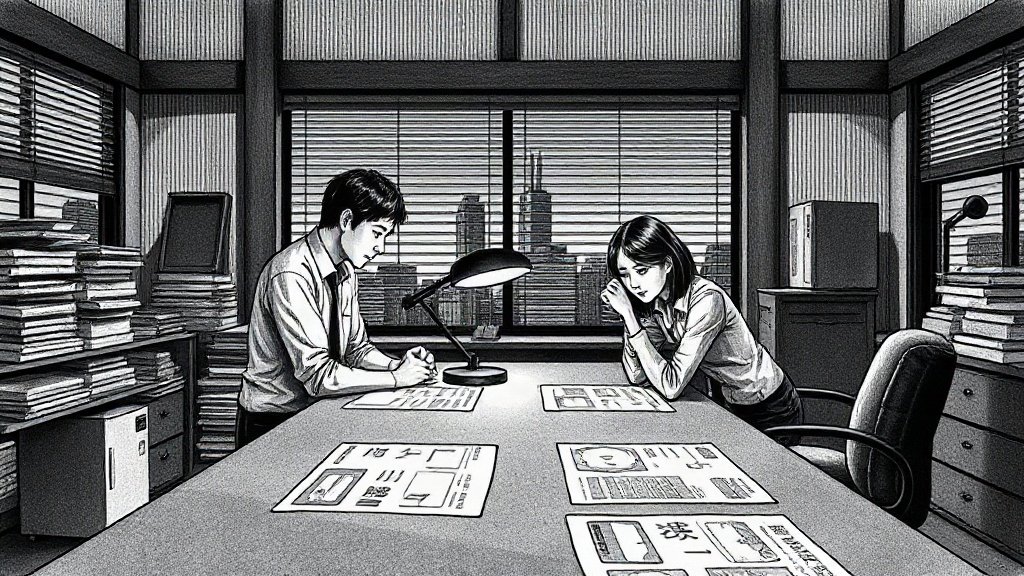 日本はどうなる？生成AI導入と失業率の試算が置く前提のイラスト