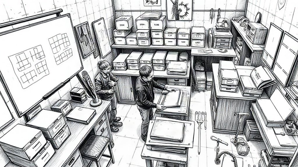 公開前に、自社の資料でまず何を確かめるかのイラスト