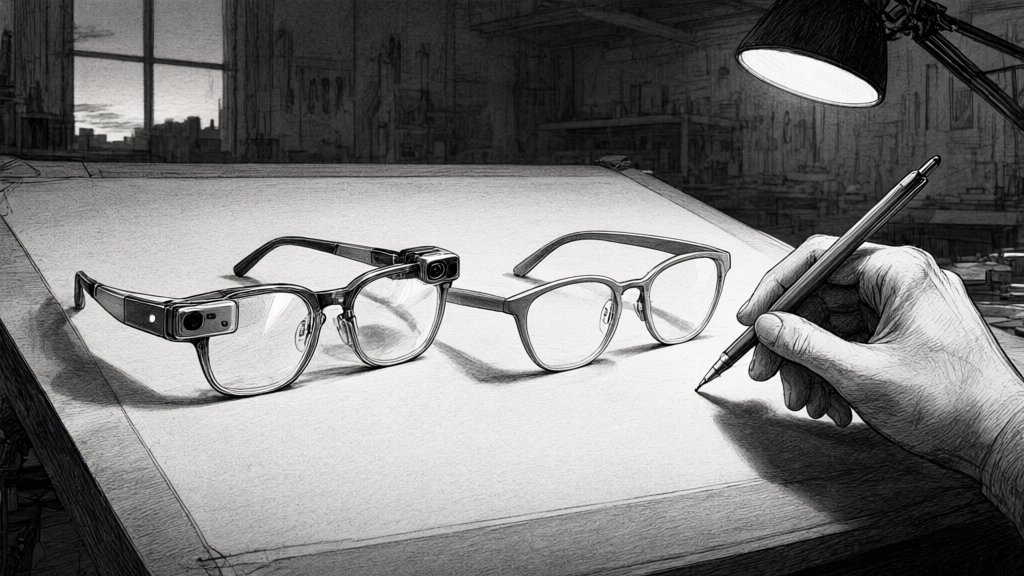 Ray-Ban Metaや競合と何が違う？カメラを外した理由のイラスト
