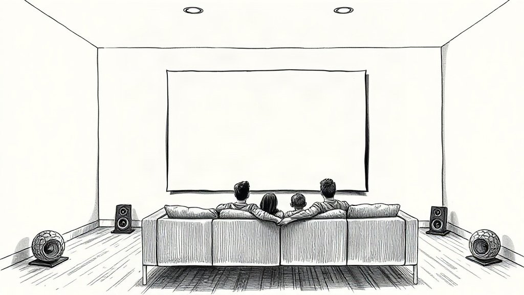 あなたの部屋の音と光はAIでどう彩られるのかのイラスト